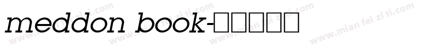 meddon book字体转换